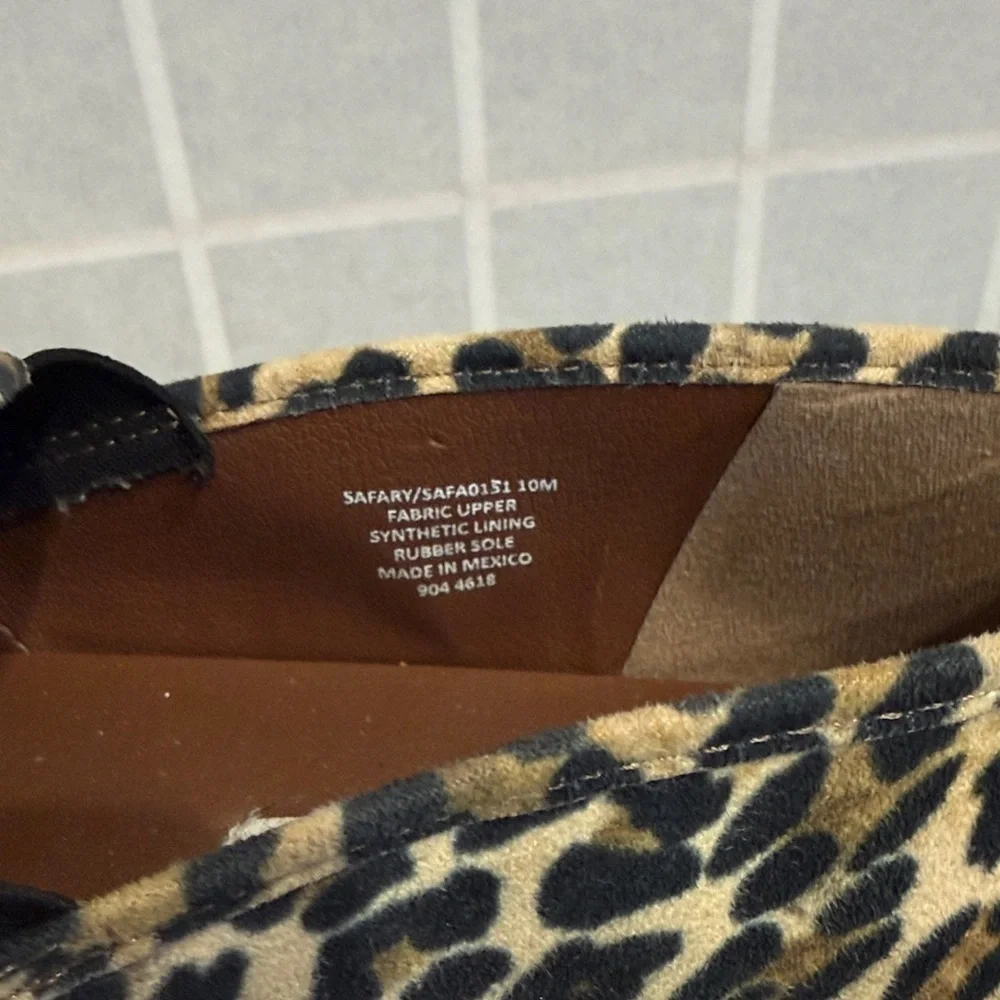 Steve Madden Safari Leopard Print Slip-On Sneakers size 10